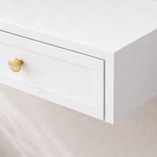 Penteadeira Suspensa Provençal 70 MDF Off White Bancada Maquiagem - Cinza Claro - Visão 2