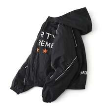 Nahmias X Marty Supreme A24 Classic Warm Up Jacket | Premium Brushed Cotton Twill | Archival Collab Silhouette | Quiet Luxury Streetwear Essential | Elevated Warm-Up Staple - 黑色 - 查看 4