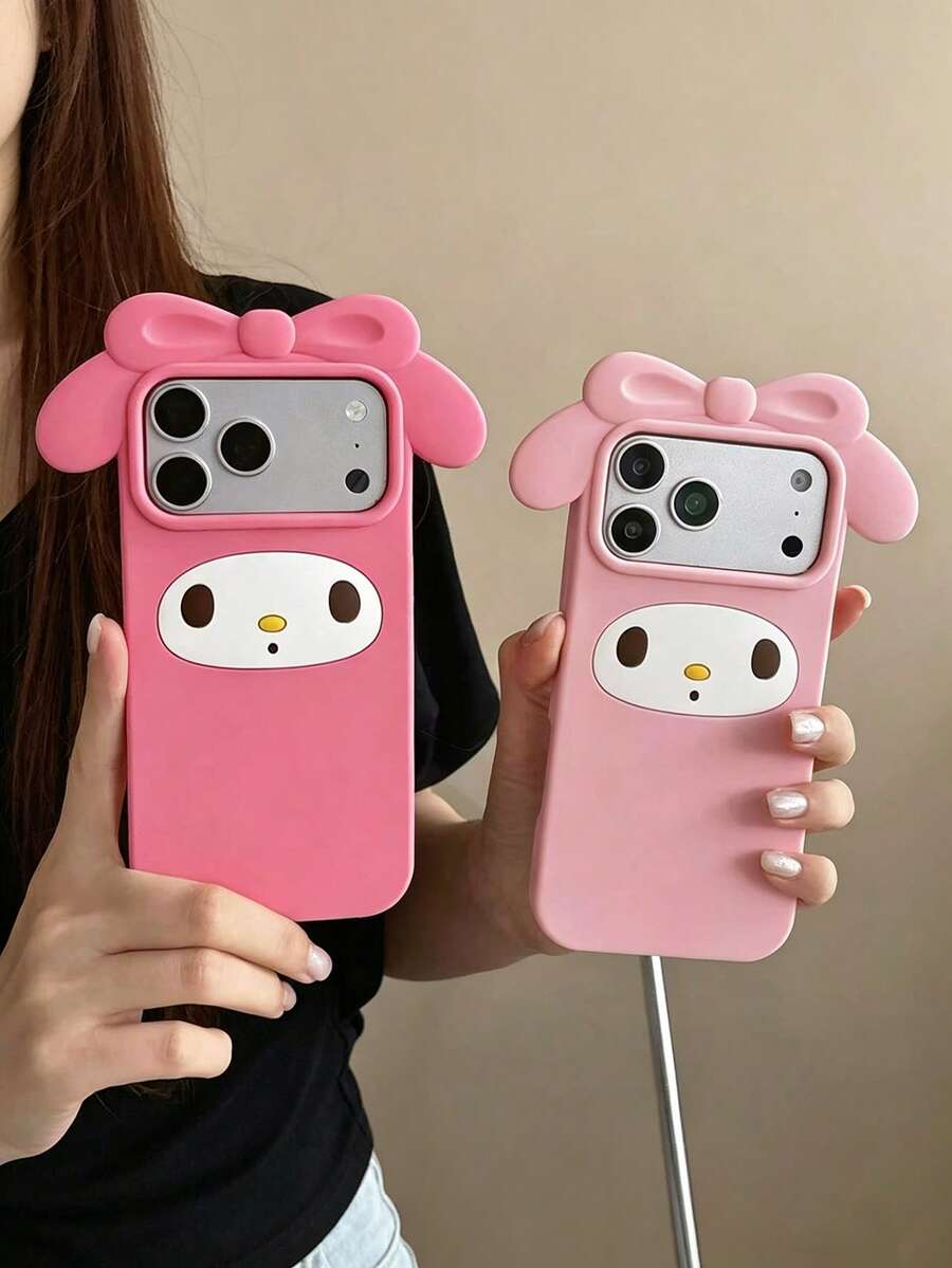 SANRIO 可爱卡通3D旋律软硅胶防震全包保护手机壳，适用于 17/16/15/14/13 Pro Max - 彩色 - 查看 1