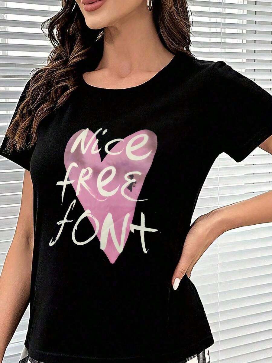 Camiseta de Verano para Mujer ClassicTeam Jesus, Miembro de por Vida, Fe Cristiana, Estampado Gráfico de la Cruz Roja,% Algodón - Negro 4 - Ver 1