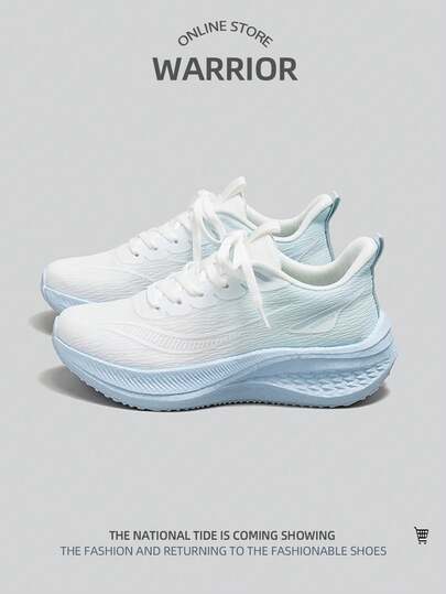 WARRIOR 1 Pair Colorblock Bright Color Women's Casual Sports Sneakers, Low-Top Running Shoes