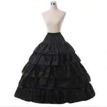 Women Skirts - Black Elastic Waistband - View 1