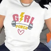Printed T-Shirt For Men And Women - 白色 - 查看 1