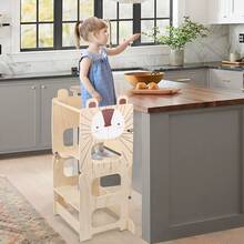 Rutschfeste Lernstühle, Kinderhocker,Mit Maltafel,Für 2bis 6Jährige - Fuchs - Übersicht 7