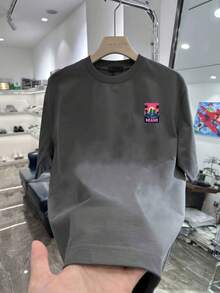 Nueva camiseta de manga corta para mujer de 180 g,% algodón - Camiseta casual versátil con estampado de verano para hombre - Camiseta con estampado de verano para parejas - Unisex - Regalo para vacaciones - Negro - Ver 9