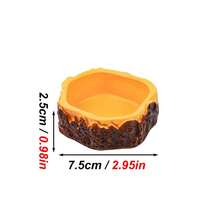 1pc Anti-Flip Small Pet Food Bowl, Leak-Proof PVC Food And Water Bowl, Decorative Pet Feeding Bowl Suitable For Hamsters, Rabbits And Guinea Pigs, Suitable For Cage Environment - View 8
