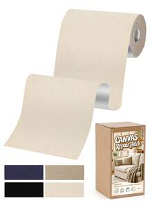 1 Roll Canvas Repair Patch, 4x79 Inches Self-Adhesive Fabric Tape, Waterproof Canvas Fabric Patch Kit For Repairing Furniture, Cushion, Car Seat, Clothes, Tent, Backpack - Canvas Repair Subsidy - View 11