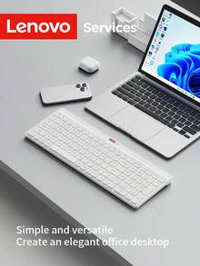 Lenovo 联想 K290 无线蓝牙键盘，支持 2.4G 双模连接，小巧静音办公键盘，适用于笔记本电脑、平板电脑等多种设备。 - 查看 7