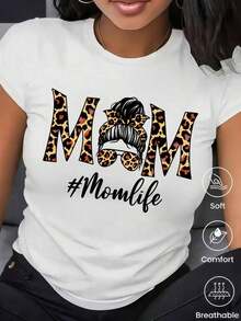 180g Made In Mexico, Spring/Summer 2026 Fashion Short Sleeve T-Shirt, Cartoon Print, Couple Style, Underwear/Outerwear, Casual Round Neck For Office, Unisex One Piece Top - 白色的 - 查看 6