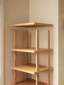 1pc Multi-Size Stackable Bamboo Shoe Rack, Vertical Narrow Design, Suitable For Entryway, Bedroom, Office. Multi-Functional Bamboo Storage Rack. Natural Wood Open Storage Rack, Suitable For Hallway. Multi-Layer Storage Rack, Essential For Small Spaces, Rental Apartments, Dorms. Space-Saving Storage Rack Essential - Multicolor - View 11