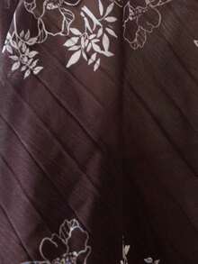 Aveloria Frievida Vestido con botón delantero con cinturón con estampado de flor - Cafetería - Ver 7