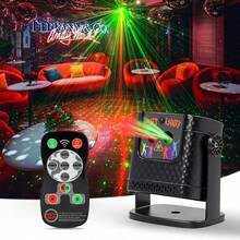 New USB Party Lights, Multi-Mode Voice Control Laser Light Flashing Stage Light Projector With Remote Control, Autumn Special Offer, Suitable For Home Indoor Parties, Birthday Decorations, Club Dancing, Karaoke, Halloween And Christmas Performances - Dark Grey - View 13