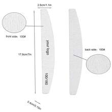 Bộ 50 dũa móng tay hình lưỡi liềm chuyên nghiệp, độ nhám 100/180, độ cứng cao, bền bỉ, bộ dụng cụ đánh bóng đa chức năng, tiết kiệm và tiện lợi. - Hồng - Xem 3