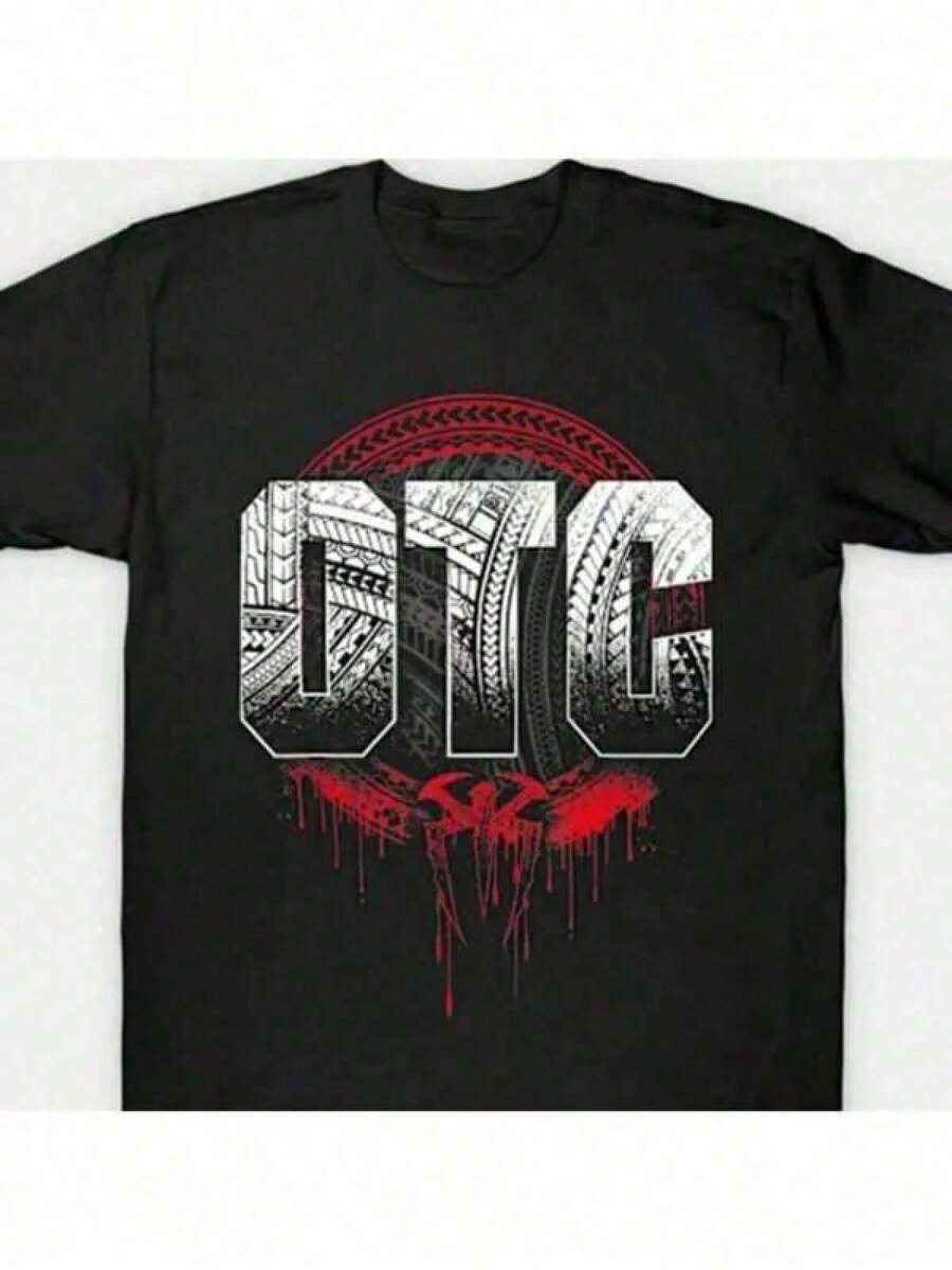 Roman Reigns Otc Men's Creative Print Casual Summer T-Shirt, Comfortable - Breathable, Soft, Slightly Stretchy, Urban Hip Hop Style, 100% Cotton, Wearable In All Seasons, Individual Unisex Top 220g, Loose Fit Unisex T-Shirt, With Fashionable Patterns, Stylish Unisex Tops For Spring And Summer Vacation, Men's And Women's Favorite Graphic T-Shirts, Same Style For Men And Women, Men's Clothing, Men's Graphic T-Shirts, Women's Graphic T-Shirts, Cool T-Shirts, Men, Men's Clothing, Funny T-Shirts, Summer Tops, Summer, Vacation Outfit, Summer Tops OTRE 30TU - Black - View 1