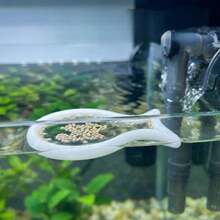 2 piezas Anillos para alimentar peces de acuario, diseño anti-dispersión, especialmente diseñados para peces, adecuados para varias formas de acuario, fáciles de usar, reutilizables, aptos para comederos colgantes, aplicables a todo tipo de peces - Blanco - Ver 6