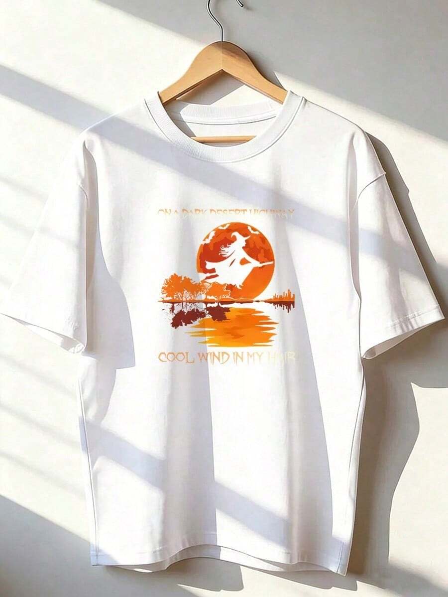 Camiseta de Manga Corta con Estilo Vintage y Aventurero,Camiseta de manga corta de moda para primavera y verano de 2026, hecha en México, 180 gramos. Estampado de dibujos animados, modelo de pareja, apta para uso interior o exterior. Cuello redondo, unisex, ideal para oficina y ocio. Paquete de una pieza. - WH-P631577SLNDXZGY495 - Ver 1