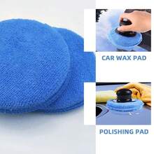 10 miếng mút bôi sáp bằng sợi microfiber, dụng cụ bôi sáp xe hơi, miếng mút đánh bóng và làm sạch chi tiết cho xe hơi (đường kính 5 inch) - Miếng bọt biển đánh sáp - Xem 6