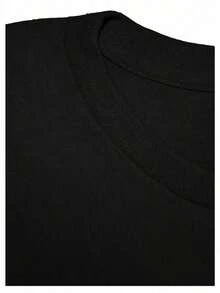 Camiseta Gráfica Casual de Manga Corta para Mujer, Ideal para Vacaciones de Verano y Gimnasio - Cuello Redondo Casual, 100% Algodón, Suave y Transpirable, Corte Relajado - Perfecta para Entrenamientos, Fitness, Amantes del Gimnasio y Uso Diario. Estilo Retro Pop de los 90 para Todos los Géneros. - Negro - Ver 8