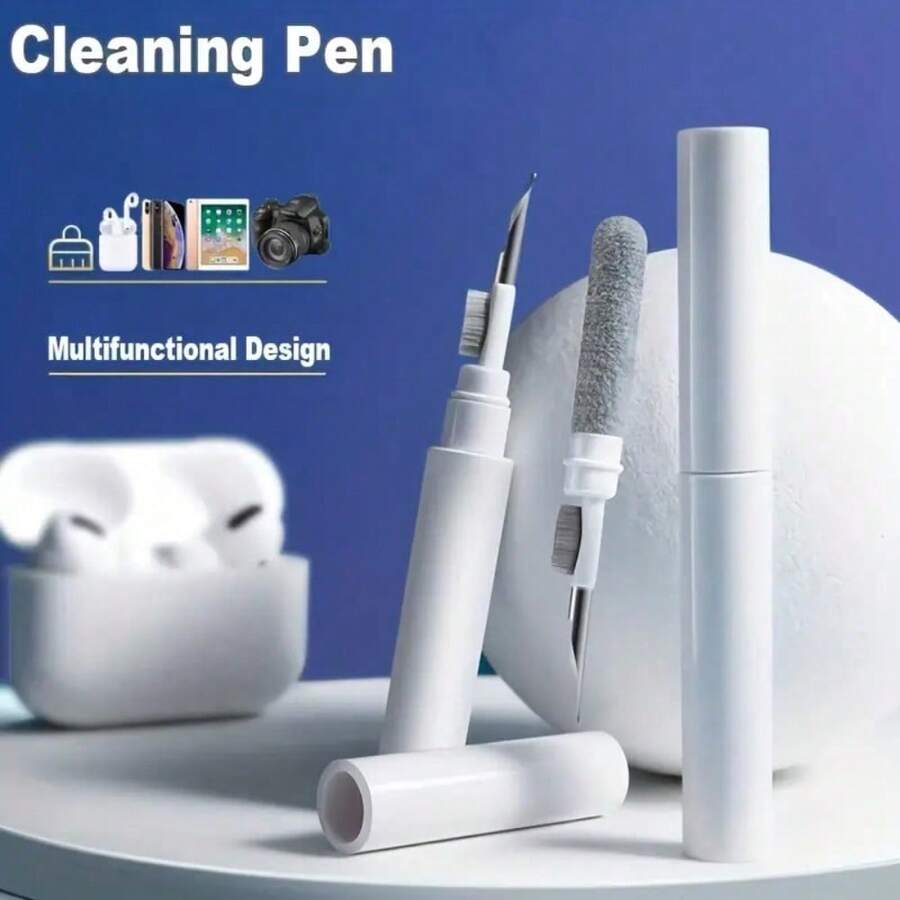 1 chiếc bàn chải vệ sinh tai nghe 3 trong 1, thích hợp cho tai nghe không dây, tai nghe chụp tai, hộp sạc, máy tính và bàn phím - Giữ cho thiết bị của bạn luôn sạch sẽ và hợp vệ sinh. - Xem 1