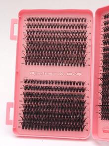 640 Pcs Eyelash Extension Kit, D Curl 30D+40D+50D DIY Eyelash Extension Faux Mink Lashes - Premium D Curl Natural Curl Individual Eyelash Kit DIY Eyelash Extension - Reusable, Lightweight And Easy To Use, Eyelash Clusters, Single Lashes, False EyelashesP - D - View 5