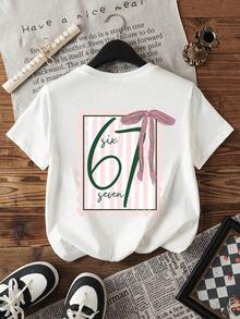 Camiseta informal de mujer de verano PERFECTAMENTE Imperfecta de color negro - Blanco 2 - Ver 2