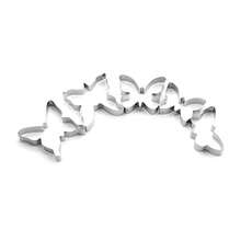 Stainless Steel Biscuit Mold Set,Butterfly Cookie Cutter Kit,DIY Cake Decoration Tool,Chocolate Pastry Baking Snacks Mold, 5Pcs - Biscuit Mold Set - View 2