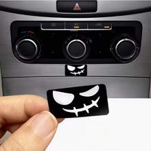 2 miếng dán decal hình mặt cười tinh nghịch bằng vinyl, phù hợp với mọi loại xe. - A - Xem 3