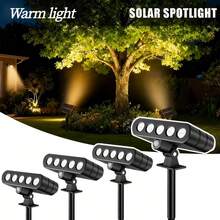 4pcs Outdoor Solar Induction Lights, Garden Landscape Plug-In Lights, With Three Sensor Modes To Choose From - Suitable For Outdoor, Garden, Courtyard, Terrace Landscape Lighting, Solar Wall Lights, Garden Landscape Lights - 太陽能壁燈/地燈(兩用) - 查看 9