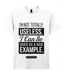 I'not Totally Useless-Shirt - Black - View 12