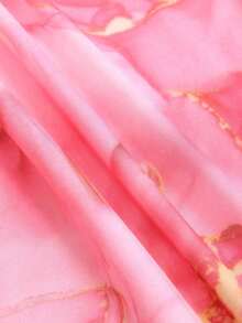 plisada de unicolor con cola de pez para mujer - Rosa - Ver 6