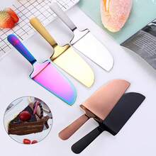 1/5PCS Wedding Cake Cutting Tool, Cake Server With Serrated Edge, Ergonomic Handle Design, Can Cut Cake, Dessert, Pizza, Etc., Perfect Choice For Wedding, Anniversary, Housewarming And Birthday Gifts - View 1