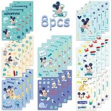 Disney | 8Sheets Mickey Mouse Ocean Adventure Stickers, Cute Cartoon Travel Themed Decals, Waterproof Decorative Stickers For Luggage, Laptop, Skateboard, Water Bottle, DIY Scrapbooking, Planner Accessories, Birthday Gift, School Reward, Party Decoration - 1 Set - View 7