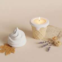 DIY Creative Ice Cream Cone Silicone Mold, Resin Mold, Candle Cup, Unique Scented Candle Making Mold - Silicone Mold - View 7