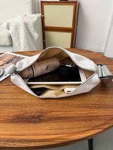 LECEY Unisex Sports Diagonal Shoulder Messenger Bag, 2026 Spring New Dumpling Crossbody Bag - Light Grey - View 7