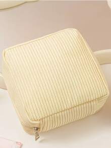 Bolsa de almacenamiento de tampones sanitarios multicolor, bolsa de almacenamiento de compresas sanitarias rosa, gran capacidad, bolsa de almacenamiento simple y portátil adecuada para tampones sanitarios, compresas sanitarias y bragas. Es un artículo imprescindible para las chicas. Es una buena opción para bolsas de maquillaje, viajes - Color sólido - Ver 10