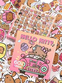 63pcs Children's Handmade Decoration Stickers (Some Styles May Have Color Difference, Randomly Sent) Seal Candy Drip Stickers For Smartphone Case - Multicolor - View 1