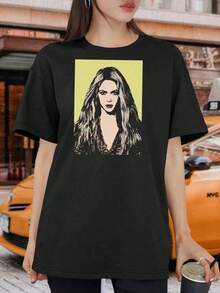 Camiseta unisex de manga corta, camiseta unisex de manga corta, para mujerShakiraEstiloPopArteCamiseta-LatinoMúsicaEllaLoboSuperiorCaderasNo lo hagasMentiraModaTeeParaHerplayerashombre, , , Dazymujer,romwehombres, bohochic,maestrasregalos,camisetaparaconjuntos de mujercon curvasparamu,y2k,playerashombre, , , Dazymujer,romwehombres, bohochic,maestrasregalos,camisetaparaconjuntos de mujercon curvasparamu,y2k, - Negro - Ver 6