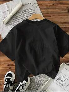 - Basic T-Shirt With Summer Love Cups Print - Loose And Comfortable Men's T-Shirt - Back - View 2