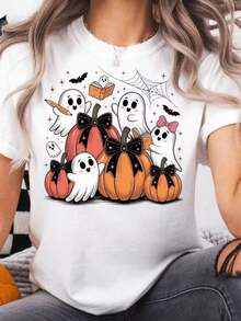 1 Sexy Casual Party Elegant Sweet High Elasticity Beach Night Out Vacation Wedding Sporty College Holiday Office Home Daily Date Birthday Party Baby Shower Summer Halloween Pumpkin Print - 白色 1 - 查看 1