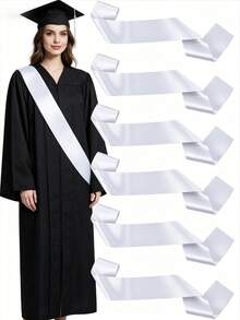1 buah/5 buah Tali Bahu Formal Putih untuk DIY Pita Dekoratif Kreatif, Cocok untuk Ikat Pinggang, Tali Bahu Pesta Tema Warna Polos, Aksesori Acara Formal, Ideal untuk Ulang Tahun - MultiWarna - View 13