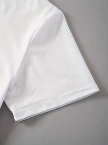 Camiseta de manga corta para niños con estampado de K-Pop, 120-170 cm, cuello redondo, recuerdo para fanáticos de K-Pop, transpirable y lavable a máquina - Blanco - Ver 3
