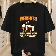 Camiseta impresa para hombres y mujeres - Negro - Ver 1
