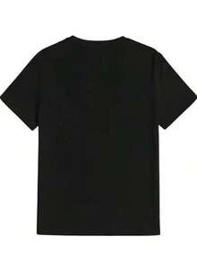 Summer Tops Retro 90s Distressed Doll Meme Shirt |   Sarcastic Pattern T-Shirt, Fun And  T-Shirt, Casual Style, Round Neck, Medium Stretch Fabric, Sui - Back - View 2