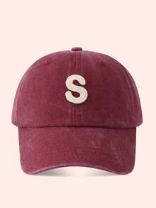 1 buah Topi Baseball Anak Warna Burgundy dengan Huruf, Topi Pelindung Matahari untuk Anak Laki-laki dan Perempuan, Cocok untuk Aktivitas Luar Ruangan dan Penggunaan Sehari-hari - Larut dalam air - tutup pencuci air berwarna merah anggur - View 52