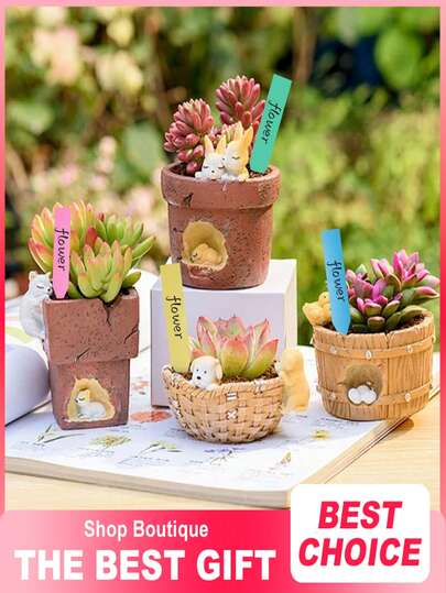 100pcs Durable Waterproof Plant Labels, Plastic Garden Tags, Potted Plant Markers, Tree Trunk Labels, Reusable Waterproof Plastic Nursery Tags, Plant Name Labels, Potted Plant Markers, Suitable For Flowers And Seeds, Essential Gardening Accessories