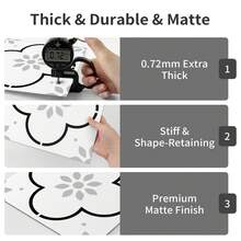 Set de 12 pegatinas de pared con patrón floral francés, pegatinas decorativas retro y gruesas para azulejos de baño, piso y pegatinas antideslizantes con flores y ladrillos para la renovación del fondo de la cocina, pegatinas de pared extraíbles - pts001 - Ver 7