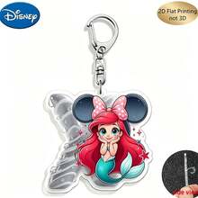[Móc khóa nam in phẳng 2D hình Công chúa Disney, mặt dây chuyền chữ cái đầu tên cặp đôi gồm 26 chữ cái tiếng Anh từ A-Z, thích hợp làm quà tặng Lễ Tạ ơn, Lễ Phục sinh, Ngày của Cha, Ngày Valentine, Sinh nhật, Quà tặng mùa tựu trường] - Nhiều màu - Xem 17