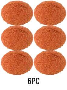 6-Pack 150g Chunky Crochet Yarn - Soft Baby Scarf Yarn, Crochet & Knitting Thread, Amigurumi Doll Handmade DIY Fabric Yarn | Crochet Chunky Yarn Wool Balls Webbing For Bags DIY Bags - 6pc - View 18