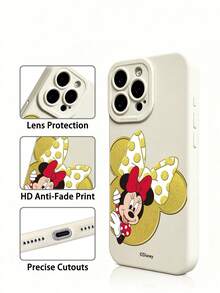 Ốp điện thoại Disney - Quà tặng Giáng sinh - Hộp đựng điện thoại cho iPhone 17 17Air 17pro 17promax 11 12 13 14 15 16pro 16promax 14Plus 15Plus 16Plus 15promax 16pro 16promax XR - Màu be - Xem 3