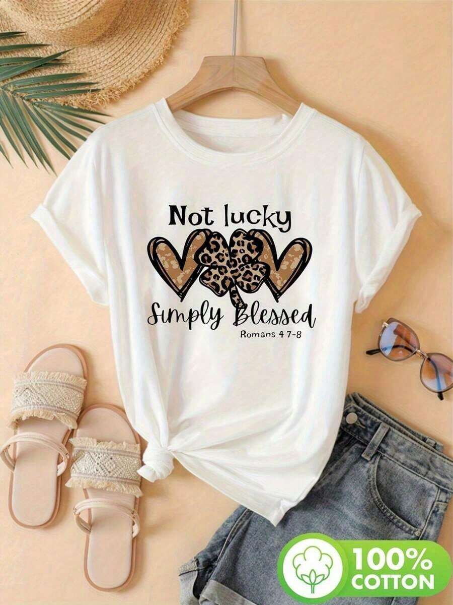 Imagen del artículo: Camiseta Divertida para Mujer, Blanca, Cuello Redondo, Estilo Casual (2) - Estilo Vintage Urbano, Unisex, Holgada, de Algodón, Manga Corta, 100% Algodón - Blanco - Ver 1